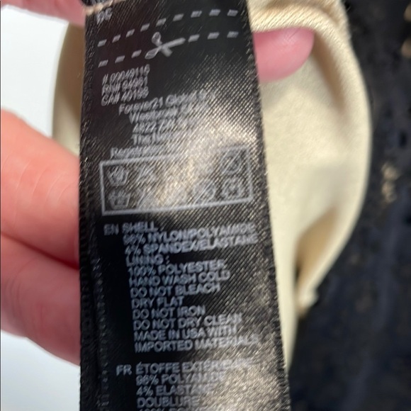 Black Lace Mini Dress - Picture 6 of 6